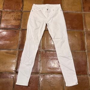 7 For All Mankind White The Skinny Jeans Size 28 Women’s